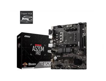 MSI A520M PRO, AM4, AMD A520, 2x DDR4, mATX