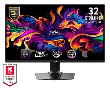 MSI Gaming monitor MAG 321UP QD-OLED, 31,5" QD-OLED/3840x2160 (UHD)/165Hz/0,03ms