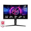 MSI Gaming monitor MPG 275CQRXF 27" Rapid VA zakřivený/2560x1440 WQHD/240Hz/0,5ms/2XHDMI/DP/USB-A,B,C/Výšk.nast./černá