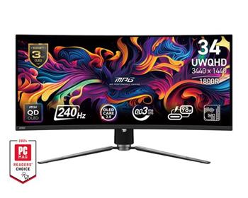 MSI Gaming monitor MPG 341CQPX QD-OLED, 34,18" QD-OLED zakřivený/3440x1440 (UWQH