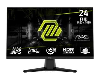 MSI MAG 242F gaming monitor 23,8" Rapid IPS/FHD/200Hz/0,5ms/HDMI/DP/černá