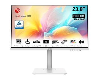 MSI monitor Modern MD2412PW, 23,8" IPS/1920 x 1080 (FHD)/100Hz/ HDMI/USB C/Pivot