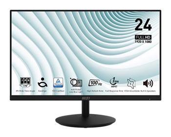 MSI monitor PRO MP242A 23,8" IPS/FHD/100Hz/1ms/HDMI/DP/VGA/černá