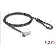 Navilock Bezpečnostní kabel laptopu se zámkem na klíč pro slot HP Nano 1,80 m, černý