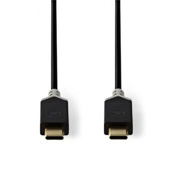 Nedis CCBW64700AT10 - Kabel USB 3.1 (Gen1) | Typ-C Zástrčka - Typ-C Zástrčka | 1 m | Antracit