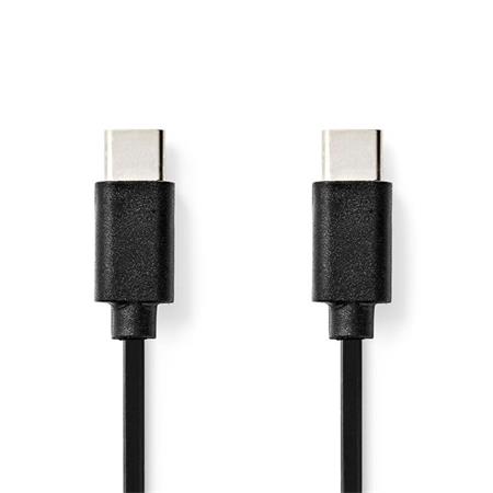 Nedis CCGL60700BK10- USB Kabel | USB 2.0 | USB-C Zástrčka | USB-C Zástrčka | 1.00 m | Černá