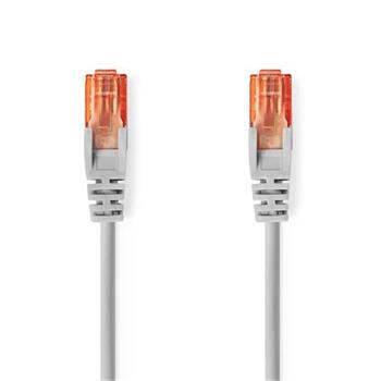 Nedis CCGL85230GY150 - Síťový kabel CAT6 U/UTP | RJ45 Zástrčka - RJ45 Zástrčka | 15.00 m | Kulatý | PVC | Šedá