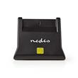 Nedis CRDRU2SM3BK - Smartcard reader | USB 2.0 | Desktop model | Black