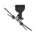 Nedis PJCM100BK - Stropní držák projektoru| | 360° | Max. 10 kg | 130 mm | černý