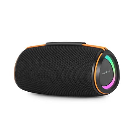 Nedis SPBT3026BK - Bluetooth® Reproduktor | 60 W | Stereo | Home / Portable / Venkovní | Propojitelný | Černá / Oranžová