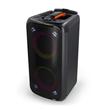 Nedis SPPT2480BK - Reproduktor Bluetooth® Party | 240 W | Rukojeť | Párty osvětlení | Ekvalizér | Černá / Oranžová