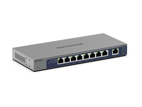 Netgear 8-Port Gigabit Ethernet Unmanaged Switch with 1 dedicated 10G/Multi-Gig Port - GS108MX