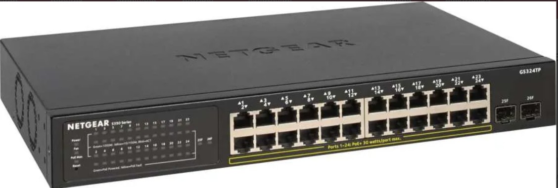 Netgear S350 24P GE POE+ SMART SWITCH