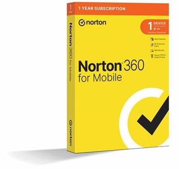 NORTON 360 MOBILE CZ 1 uživatel pro 1 zařízení na 1 rok