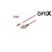 OPTIX LC-SC Optický patch cord 50/125 1m OM4 Duplex