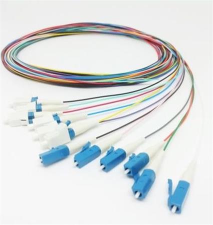 OPTIX LC/UPC Optický pigtail 09/125 2m 12ks barevné 250 i 900um G657A EASY STRIP