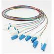 OPTIX LC/UPC Optický pigtail 09/125 2m 12ks barevné 250 i 900um G657A EASY STRIP