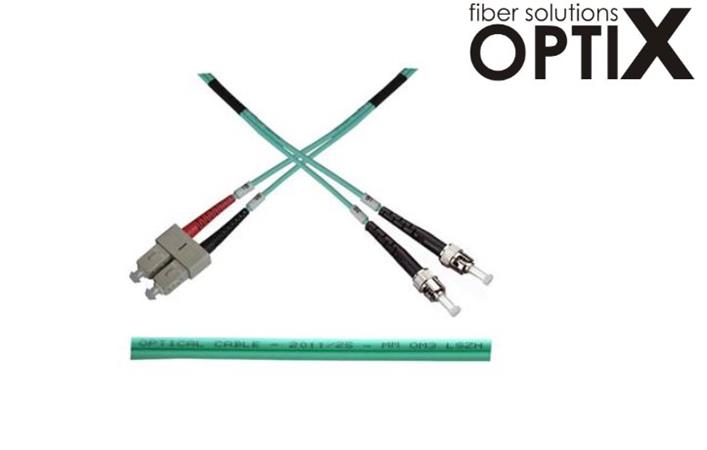 OPTIX ST-SC Optický patch cord 50/125 1m Duplex OM3