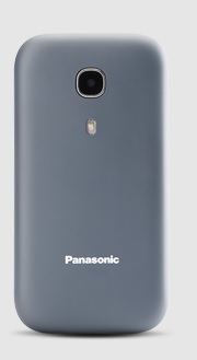 Panasonic KX-TU400EXC mobilní telefon pro seniory - barevný displej 2,4", fotoaparát, véčko, šedý