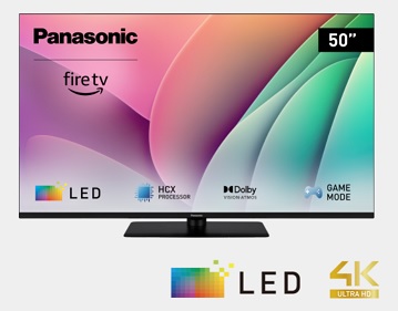 Panasonic TV-50W80AEZ Smart Fire TV, 126cm, 4K, LED, HDR10+, DVB-T2/S2/C