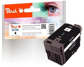 PEACH kompatibilní cartridge Epson No.27XL, T2711, REM, PI200-450, Black 20 ml