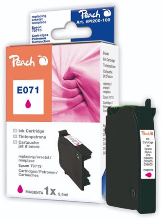 PEACH kompatibilní cartridge Epson T0713, Magenta, 6,2 ml, 300str.