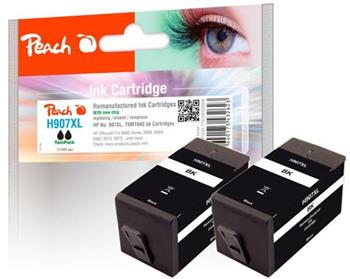 PEACH kompatibilní cartridge HP No. 907XL, černá, Twin-Pack 2 x 43ml