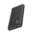 PLATINET POWER BANK 10000mAh Polymer PD 3.0 QC 3.0 LED Screen Black