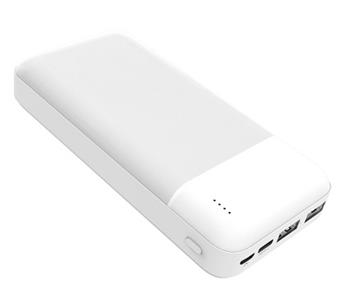 PLATINET POWER BANK 20000mAh Polymer ABS Texture White