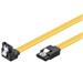 PremiumCord 1.0m SATA 3.0 datový kabel 1.5GBs / 3GBs / 6GBs, kov.západka, 90°