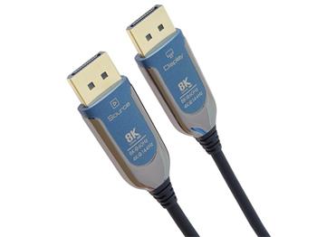 PremiumCord 8K Optický DisplayPort 1.4 přípojný kabel M/M, zlacené konekt. 20m