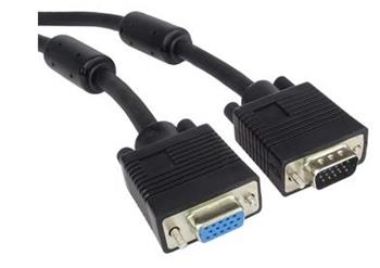 PremiumCord Kabel prodlužovací HQ(Coax) 2x ferrit, SVGA, DDC2, 3xCoax+8žil, 2m