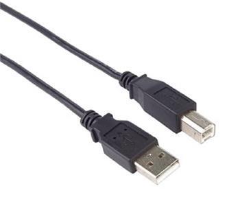 PremiumCord Kabel USB 2.0, A-B, 0.5m barva černá