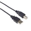 PremiumCord Kabel USB 2.0, A-B, 2m barva černá