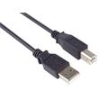 PremiumCord Kabel USB 2.0, A-B 3m barva černá