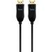 PremiumCord Optický DisplayPort 1.4 přípojný kabel M/M, zlacené konekt. 25m