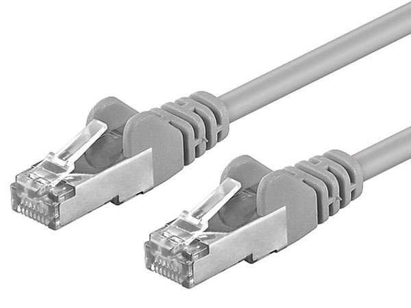 Premiumcord Patch kabel CAT 6a S-FTP,RJ45-RJ45,LSOH, AWG 26/7 0,5m šedá