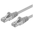 Premiumcord Patch kabel CAT 6a S-FTP,RJ45-RJ45,LSOH, AWG 26/7 0,5m šedá