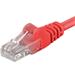 Premiumcord Patch kabel CAT6a S-FTP, RJ45-RJ45, AWG 26/7 0,5m červená