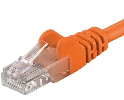 Premiumcord Patch kabel CAT6a S-FTP, RJ45-RJ45, AWG 26/7 1m oranžová