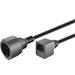 PremiumCord Prodlužovací přívod 230V s EURO konektorem C14 (IEC connection) , 20cm