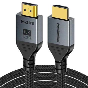 PremiumCord Ultra HD HDMI 2.2 kabel 16K@60Hz, 8K@240Hz, 4K@480Hz zlacené 2m