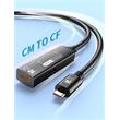 PremiumCord USB-C 3.2 Gen 2 repeater a prodlužovací kabel Male-Female, 10Gbps Aluminium 5m