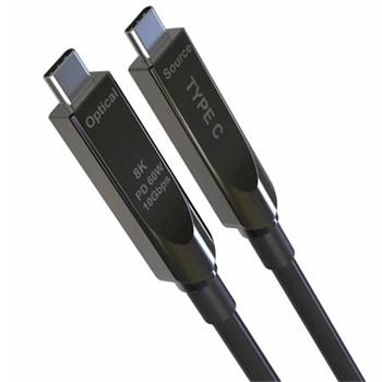 PremiumCord USB-C kabel GEN2 AOC DP1.4 video rozlišení 8K@60Hz a 4K@144Hz 10Gbps 15m
