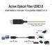 PremiumCord USB3.0 + 2.0 prodlužovací optický AOC kabel A/Male - A/Female 20m