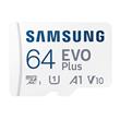 Samsung EVO Plus/micro SDXC/64GB/160MBps/UHS-I U1 / Class 10/+ Adaptér