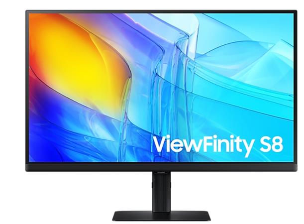 SAMSUNG MT LED LCD Monitor 27" ViewFinity S8 (S80D) IPS,3840×2160,350cd/m2,5ms,1000:1,DP,HDMI,3xUSB,Pivot,Height Adju.