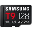 Samsung T9/Micro SDXC/128GB/UHS-I U3 / Class 10/+ Adaptér/Černá + Adaptér