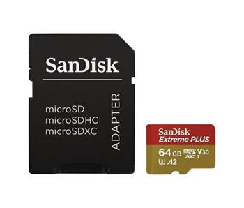 SanDisk Extreme PLUS microSDXC 64GB 200MB/s + ada.