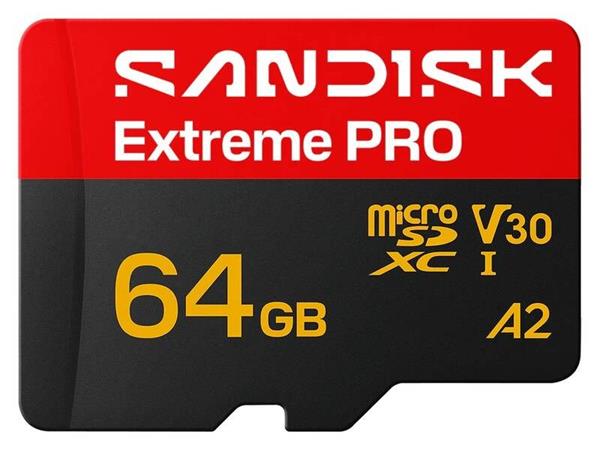 SanDisk Extreme PRO microSD UHS-I 64GB 200MB/s(R) / 90MB/s(W)